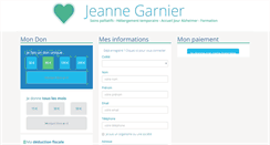 Desktop Screenshot of dons.jeanne-garnier.org